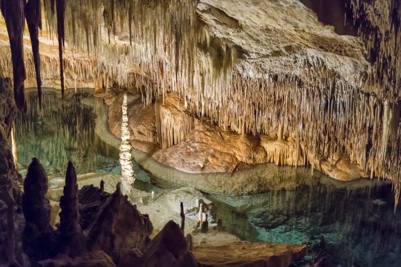 Inside of Cave in Spain